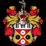 Achievement Sir Elton John's coat of arms. Granted to him in 1987, the crest includes piano keys and records. The Spanish motto, "el tono es bueno", combines a pun on the singer's name with the translation "the tone is good". The black, red and gold colours are also those of Watford FC. The steel helmet above the shield faced forwards and with its visor open indicates that John is a knight. of Elton John