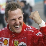 Achievement Michael Schumacher celebrates the victory. of Michael Schumacher
