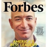 Achievement Forbes cover of Jeff Bezos