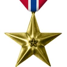 Award Bronze Star Medal (3) with Combat "V"