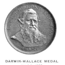Award Darwin–Wallace Medal (1958)