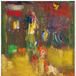 Achievement ‘Lava’ painting by Hofmann purchased at Christie's in New York City for $8,862,500 in 2017. of Hans Hofmann