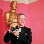 Achievement Jack Lemmon holds his Oscar after being named the best actor of the year at the 46th annual Academy Awards presentations. of Jack Lemmon
