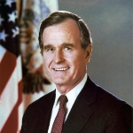 George Herbert Walker Bush - husband of Barbara Bush