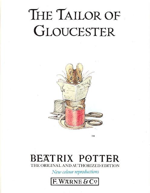 the tailor of gloucester by beatrix potter