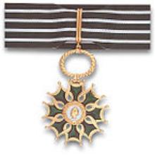 Award Officier de l'Ordre des Arts et des Lettres (officer of the french order of arts and letters)