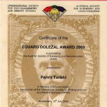 Award Eduard Dolezal Award 2000