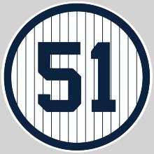 Award New York Yankees #51 retired