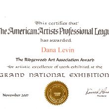 Award Ridgewod Art Association Award for Artistic Excellence