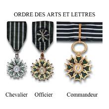 Award French Ordre des Arts et des Lettres