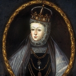 Achievement Barbara Radziwill in coronation robes and pearls that became her signature jewelry.
18th-century copy of an original 16th-century portrait of Barbara Radziwill
