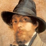 Achievement Fyodor Bronnikov, self-portrait. of Fyodor Bronnikov