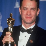 Achievement Tom Hanks won two consecutive Academy Awards for Best Actor for starring as a gay lawyer suffering from AIDS in Philadelphia (1993) and a young man with below-average IQ in Forrest Gump (1994). of Tom Hanks