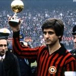 Achievement Rivera lifting the Ballon d'Or in 1969. of Giovanni Rivera