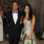 Megha Mittal and Aditya Mittal attend the British Fashion