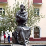 Achievement monument of Shota Rustaveli in Tashkent of Shota Rustaveli