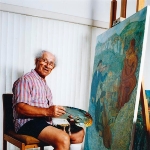 Achievement Chaim Goldberg finally achieves a studio in which he can paint his Kazimierz Dolny Shtetl and gather all of his characters to live. of Chaim Goldberg