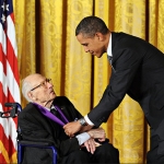 Achievement President Obama and Will Barnet, National Medal of Arts of Will Barnet