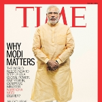 Achievement In March 2012, he appeared on the cover of the Asian edition of Time Magazine, one of the few Indian politicians to have done so.  of Narendra Modi