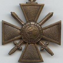 Award Croix de Guerre 1914–1918