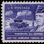 Achievement General Patton U.S. commemorative stamp, issued in 1953 of George Patton