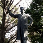 Achievement Statue of Hideyo Noguchi in Ueno Park of Hideyo Noguchi