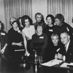 Achievement Helen Taussig (standing, center) at Medal of Freedom Award ceremony with Lyndon B. Johnson, 1964 of Helen Taussig