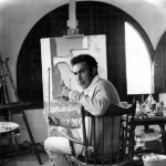 Achievement José Manuel Capuletti creating his painting. of José Capuletti