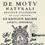 Achievement Title page of De motu naturali gravium solidorum et liquidorum. of Giovanni Baliani