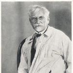 Achievement Portrait of Mucha in Prague. of Alphonse Mucha