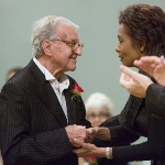 Achievement Fernand Leduc, left, received the Governor-General’s Award in visual and media arts. of Fernand Leduc