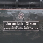 Achievement Dixon's nameplate of Devon and Cornwall Railway's 56312. of Jeremiah Dixon