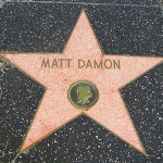 Achievement Matt Damon's star on the Hollywood Walk of Fame. of Matt Damon