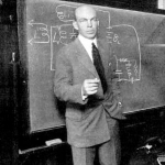 Achievement Armstrong explaining the superregenerative circuit, New York, 1922. of Edwin Armstrong