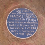 Achievement Naomi Jacob blue plaque of Naomi Jacob
