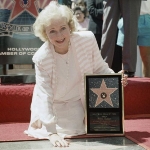 Achievement Betty White has a star on the Hollywood Walk of Fame. She received her star in 1995 and as an honor to her, it was placed next to, her beloved husband, Allen Ludden’s star at 6747 Hollywood Blvd. of Betty White