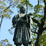 Achievement Statue of Tadataka Ino in Katori City. of Tadataka Ino