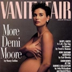 Achievement Demi Moore on the cover of Vanity Fair, photo by Annie Leibovitz of Demi Moore