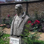 Achievement Statue von János Bolyai in Klausenburg. of János Bolyai