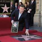Achievement Baldwin received a star on the Hollywood Walk of Fame on February 15, 2011, outside Eva Longoria's restaurant, Beso, on Hollywood Boulevard, seven blocks away from ex-wife Kim Basinger's star.  of Alec Baldwin