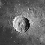 Achievement Reprocessed Lunar Orbiter 4 image cropped in Adobe Photoshop to show Manilius crater and surrounding terrain.  of Marcus Manilius