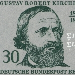 Achievement German stamp issued in commemoration of Kirchhoff's achievements. of Gustav Kirchhoff