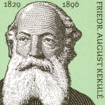Achievement A stamp printed in Germany c. 1979 in commemoration to August Kekulé and his scientific achievements. of August Kekulé