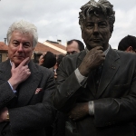 Achievement At the unveiling of his statue and launch of "World Without End" in Vitoria, Spain in January 2008. of Ken Follett