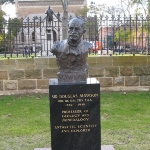 Achievement Bust of Sir Douglas Mawson at the University of Adelaide North Terrace. of Douglas Mawson