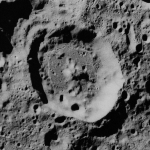 Achievement Oblique Apollo 16 mapping camera image of the crater Meggers on the Moon. of William Meggers