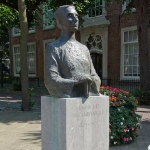 Achievement Bust of Henriette Roland Holst at the Lindenplein, Noordwijk of Henriette Holst