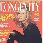 Achievement Longevity Magazine, April 1994. Peggy Lipton is on the cover. of Peggy Lipton