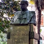 Achievement A memorial bust dedicated to Professor Augusto Righi (1850-1920). of Augusto Righi