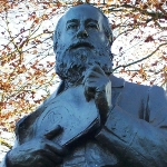 Achievement Bust of J.P. Joule in Worthington Park, Sale. of James Joule